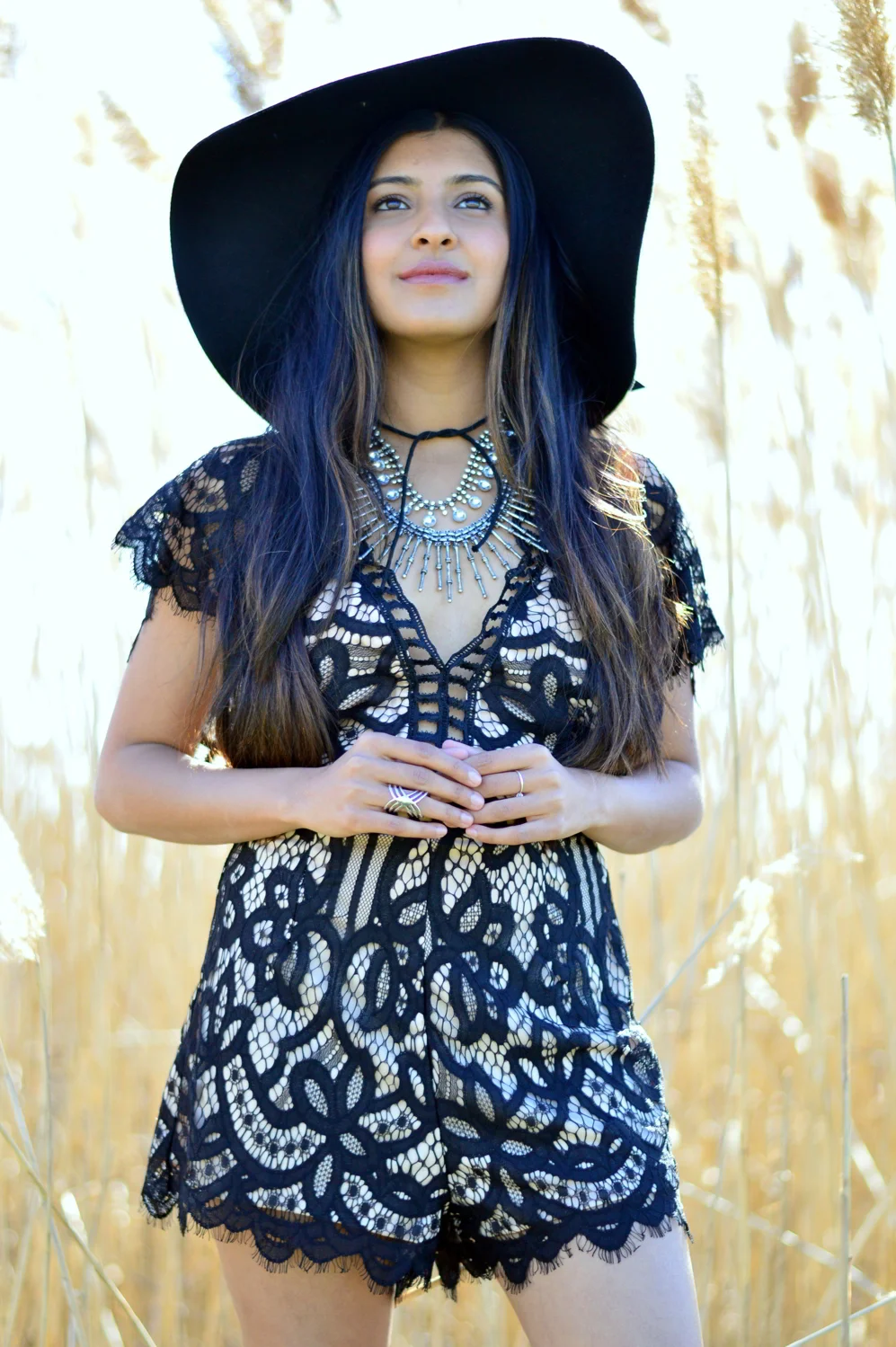 Black Lace Romper Miss Minus Sized